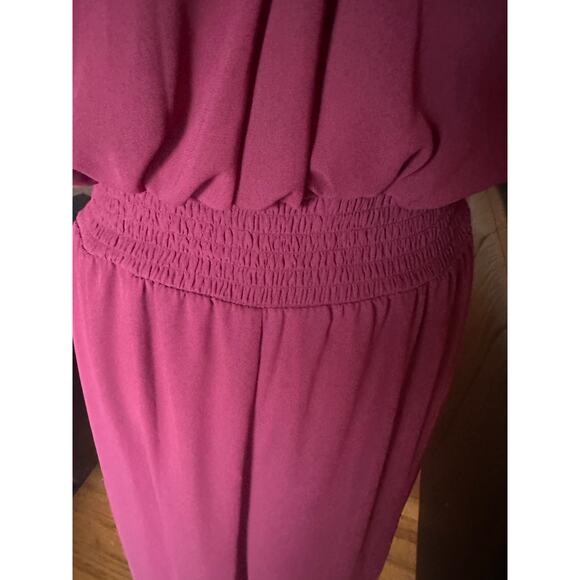 Vince Camuto Tie-Neck Chiffon Overlay Jumpsuit – Women’s L - Picture 3 of 10